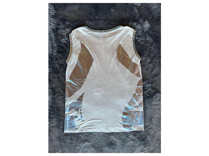 Balenciaga de Nicolas Ghesquière top gris reflectante de principios de los 2000. - vista 2