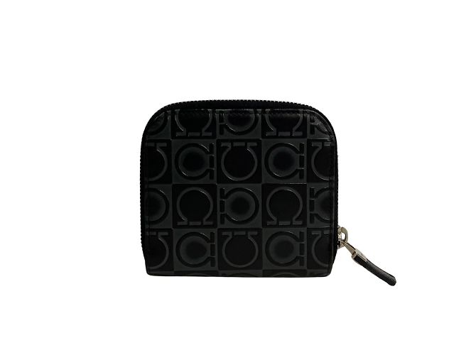 Billetera bifold de cuero Gancini con cierre redondo Salvatore Ferragamo - vista 3