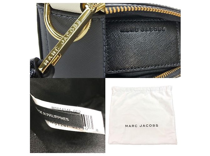 Borsa a spalla in pelle Marc Jacobs Marrone Nero Rosa Bianco - vista 10