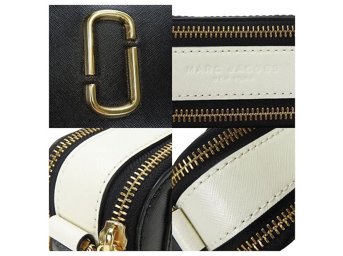 Borsa a spalla in pelle Marc Jacobs Marrone Nero Rosa Bianco - vista 8
