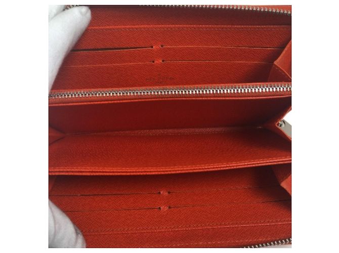 Carteira longa em couro Epi Louis Vuitton Laranja - vista 12