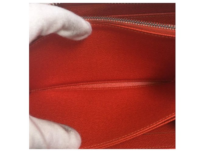 Carteira longa em couro Epi Louis Vuitton Laranja - vista 14