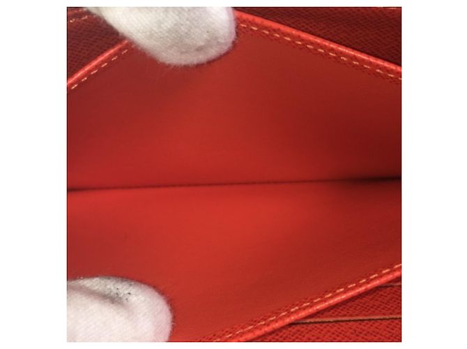 Carteira longa em couro Epi Louis Vuitton Laranja - vista 15