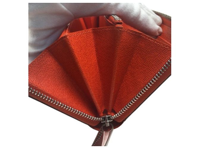 Carteira longa em couro Epi Louis Vuitton Laranja - vista 20