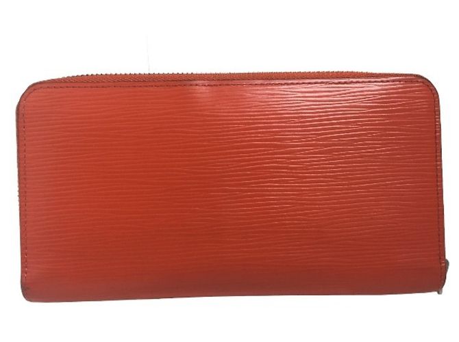 Carteira longa em couro Epi Louis Vuitton Laranja - vista 3