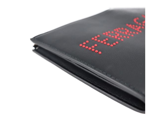 Clutch in pelle nera con borchie Salvatore Ferragamo Nero - vista 3