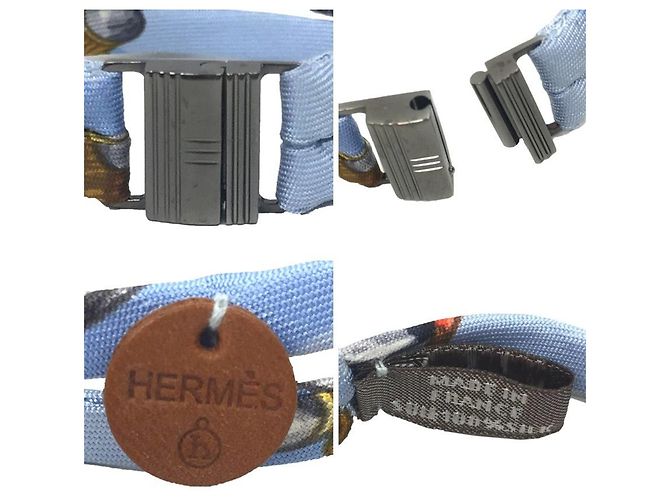 Bracciale Charm Petit H di Hermès Blu chiaro - vista 3