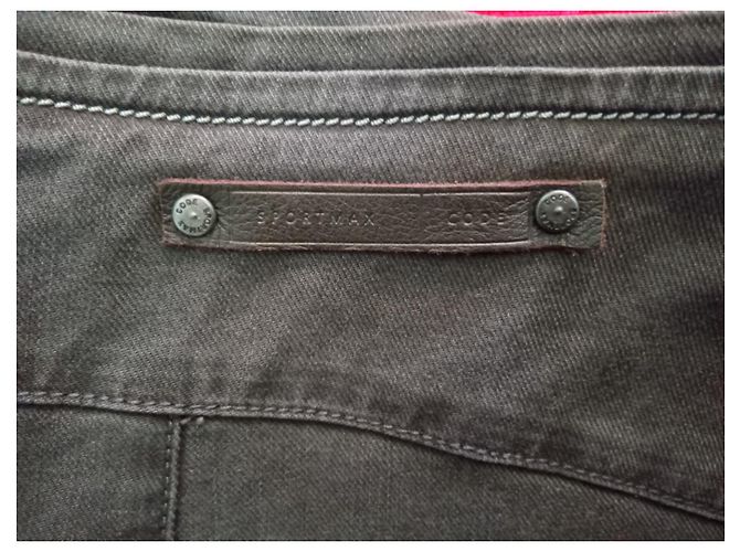 Falda midi de mezclilla Sportmax Code Retro gris - vista 5