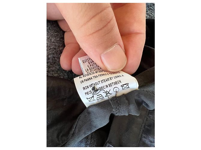 Autre Marque Masnada early 00s Low Crotch Silk Black Pants. - view 11