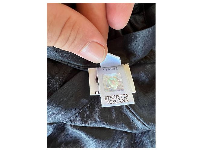 Autre Marque Masnada early 00s Low Crotch Silk Black Pants. - view 9