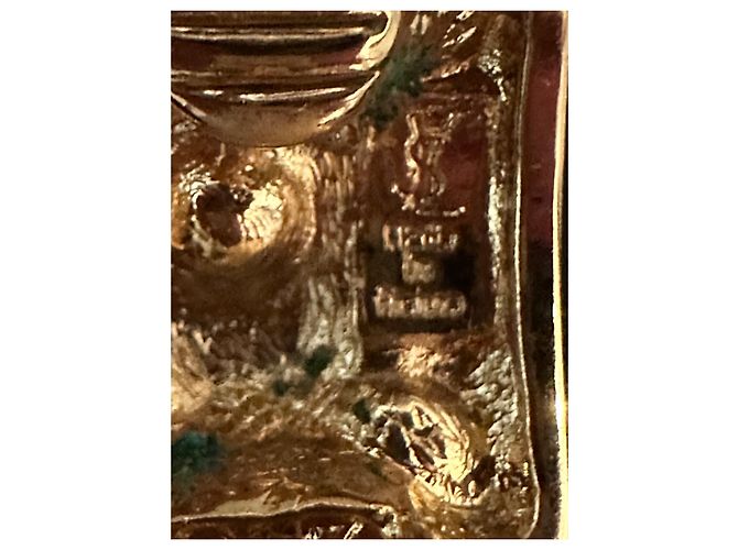 Orecchini a clip Yves Saint Laurent in metallo dorato e strass D'oro - vista 4