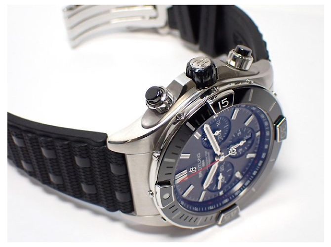 BREITLING Super Chrono Mat B01 44 quadrante nero '23 acquistato Uomo Argento - vista 12