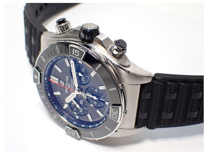 BREITLING Super Chrono Mat B01 44 quadrante nero '23 acquistato Uomo Argento - vista 13