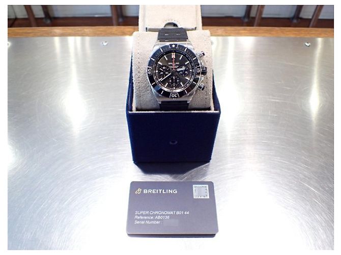 BREITLING Super Chrono Mat B01 44 quadrante nero '23 acquistato Uomo Argento - vista 14