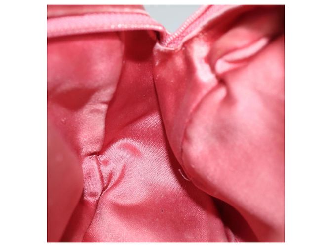 Pochette Prada in nylon rosa Auth 84239 - vista 18