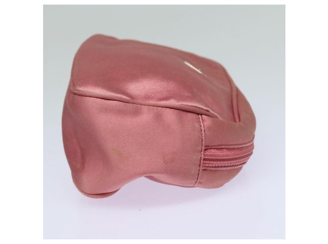 Pochette Prada in nylon rosa Auth 84239 - vista 4