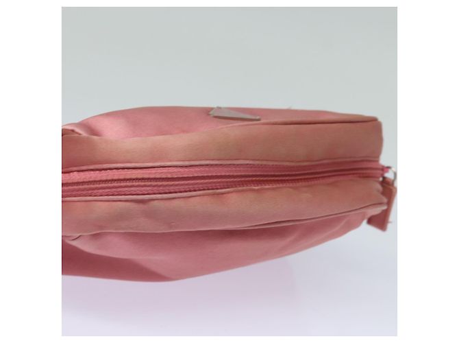 Pochette Prada in nylon rosa Auth 84239 - vista 5