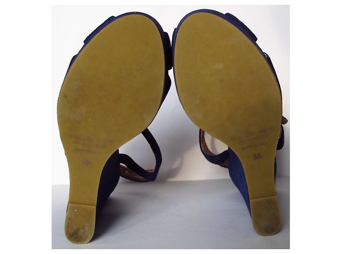 Twin Set Sandali con zeppa TWINSET blu - vista 10