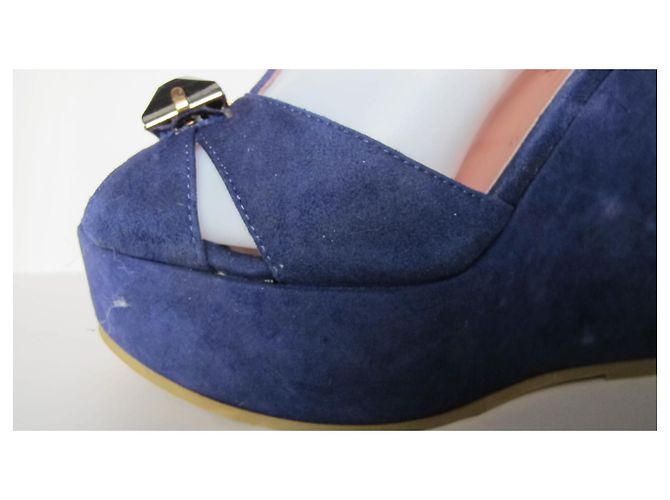 Twin Set Sandali con zeppa TWINSET blu - vista 2