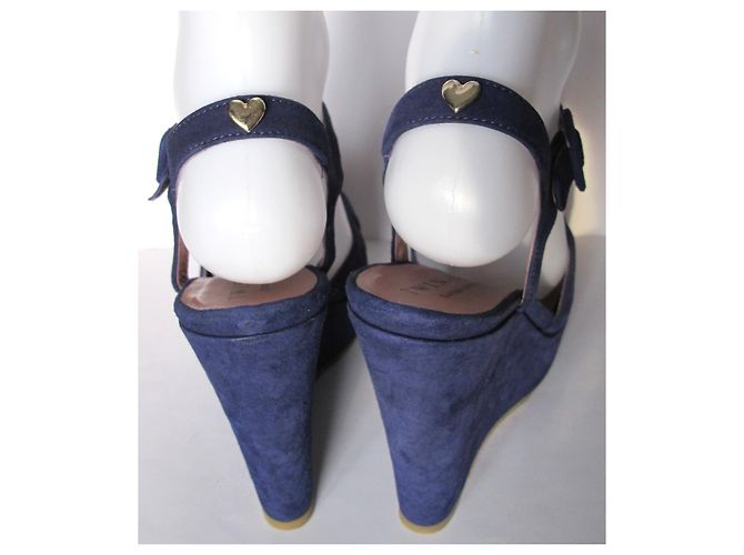 Twin Set Sandali con zeppa TWINSET blu - vista 3