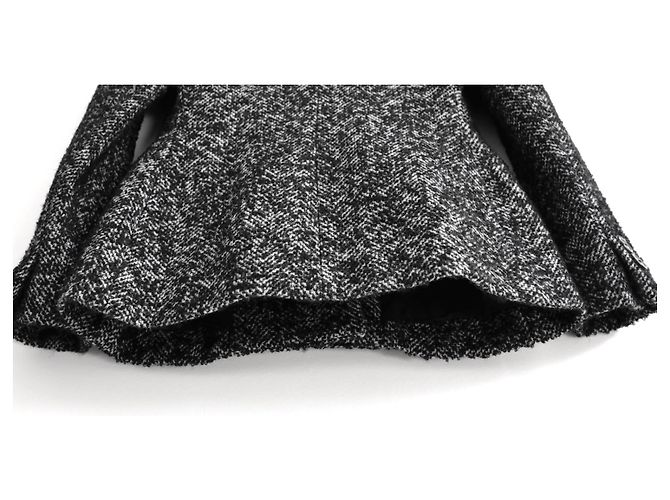 Chaqueta Bar de tweed bouclé Christian Dior Pre-Fall 2018 Negro - vista 7