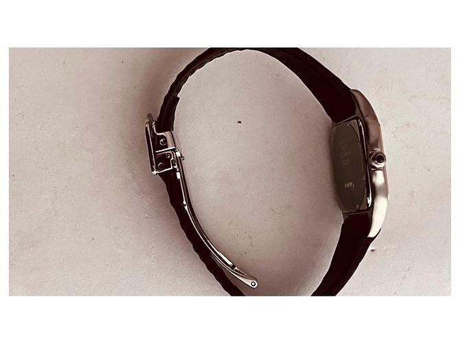 Relógio Cartier Panthère GM ouro e aço mostrador branco - vista 6