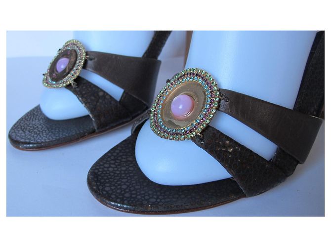 Schutz Absatzsandalen Braun - Ansicht 3