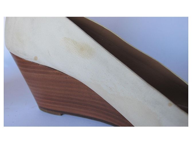 Fratelli Rosseti Opentoe con zeppa Fratelli Rossetti Bianco sporco - vista 4