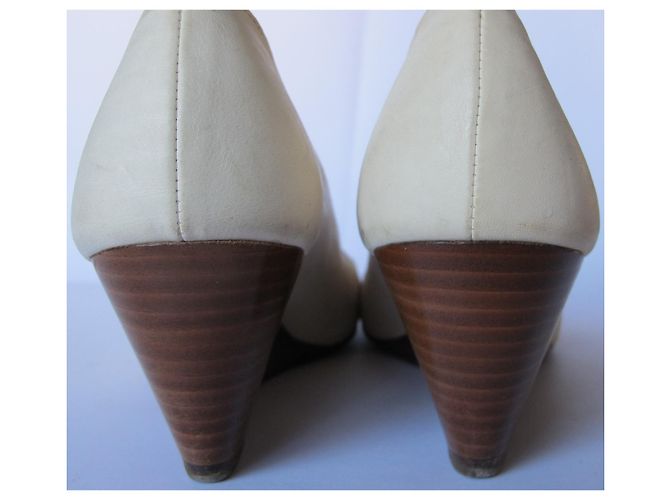 Fratelli Rosseti Opentoe con zeppa Fratelli Rossetti Bianco sporco - vista 5
