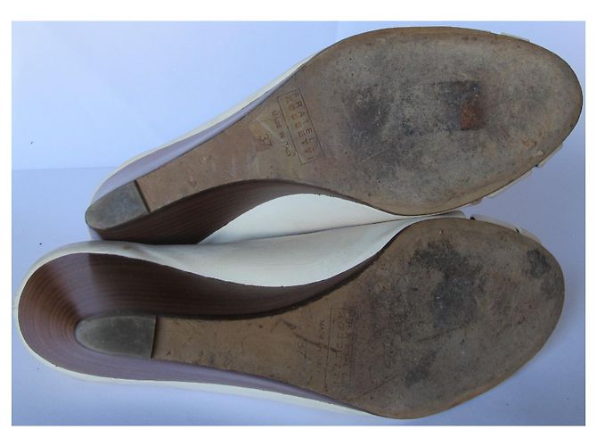 Fratelli Rosseti Opentoe con zeppa Fratelli Rossetti Bianco sporco - vista 6
