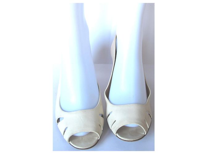 Fratelli Rosseti Opentoe con zeppa Fratelli Rossetti Bianco sporco - vista 9