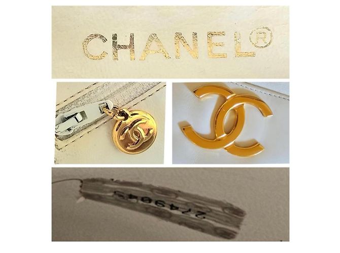 Bolso bucket chanel Crema - vista 5