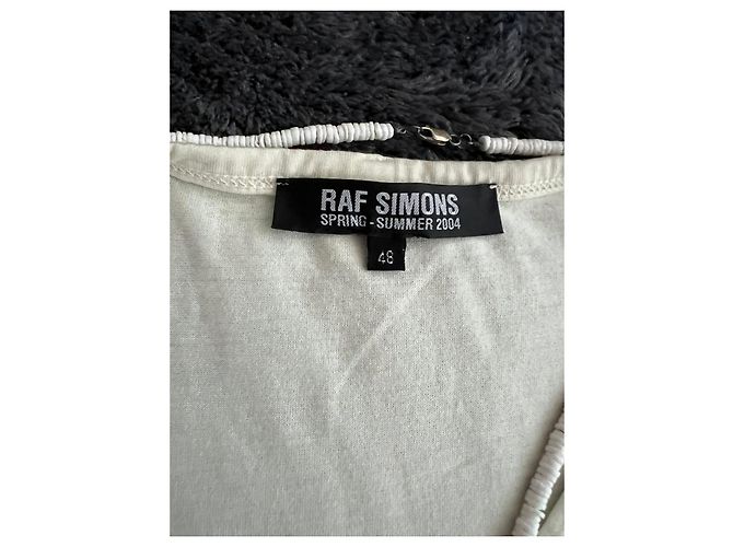 Incredible Raf Simons SS2004 "May The Circle Be Unbroken" Tank Top. White - view 2