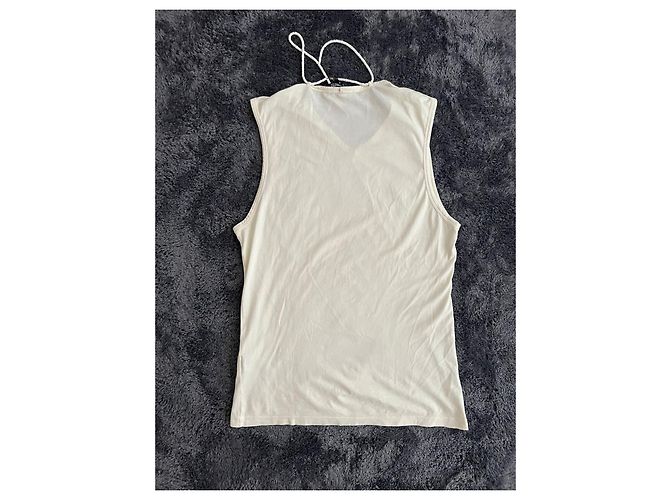 Incredible Raf Simons SS2004 "May The Circle Be Unbroken" Tank Top. White - view 8