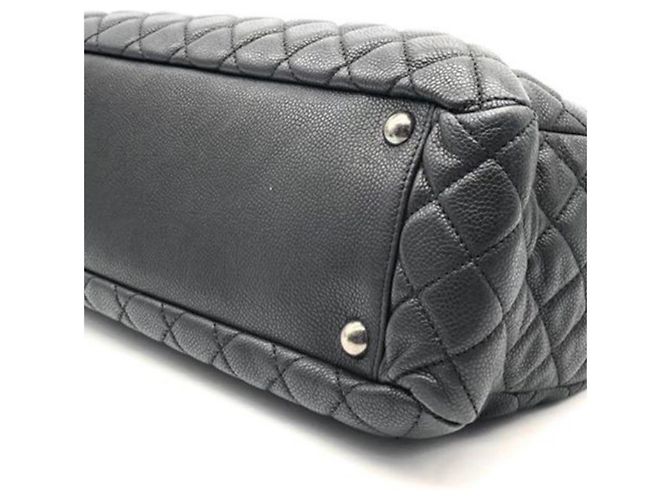Trendy CC Chanel Shopping Tote Nera in Pelle Caviar Nero - vista 5
