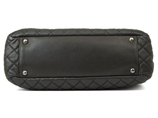 Trendy CC Chanel Shopping Tote Nera in Pelle Caviar Nero - vista 7