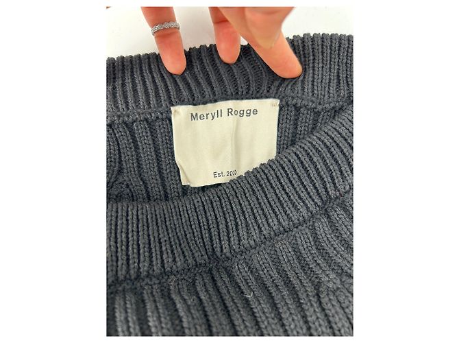 Autre Marque Falda Meryll Rogge T.International XS de lana Negro - vista 5