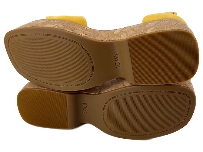 Autre Marque Sandali di Tom T.US 7.5 Pelle Giallo - vista 6