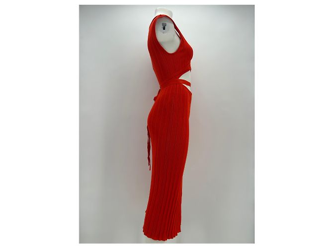 Autre Marque Vestidos Ester Manas T.FR Talla Única Algodón Naranja - vista 3