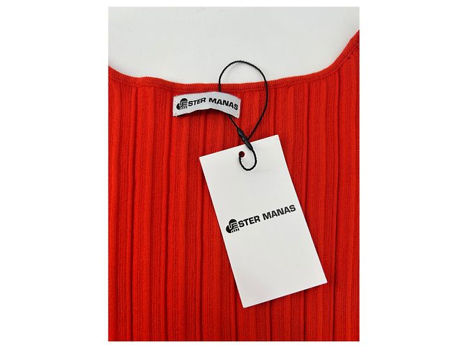 Autre Marque Vestidos Ester Manas T.FR Talla Única Algodón Naranja - vista 5