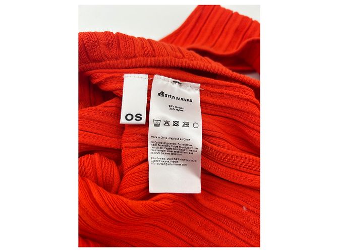 Autre Marque Vestidos Ester Manas T.FR Talla Única Algodón Naranja - vista 6