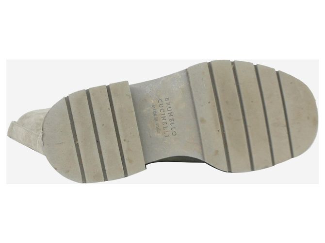 Brunello Cucinelli Botines de ante gris - talla EU 38,5 - vista 5