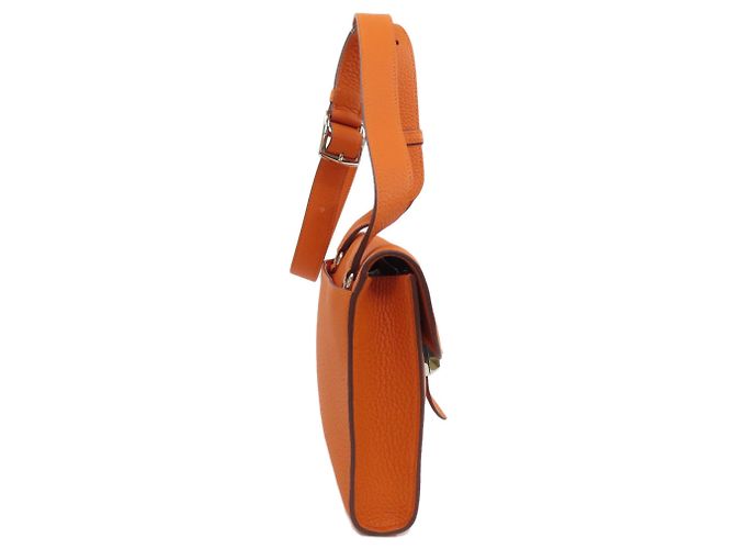 Sac à dépêches Bolso de Documentos Hermès Naranja - vista 4