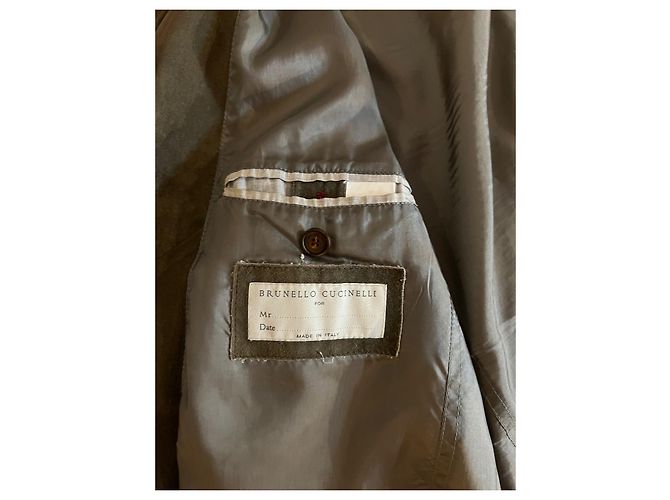 Giacca Bomber Brunello Cucinelli Verde Scamosciata Verde scuro - vista 7