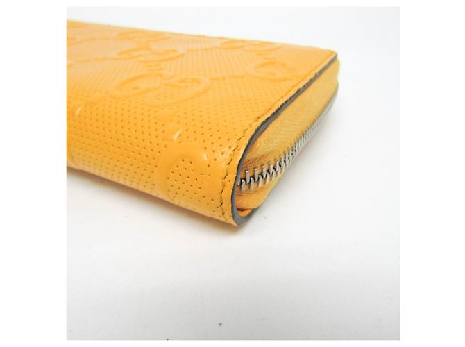 Cartera larga de cuero amarillo con estampado GG de Gucci - vista 5