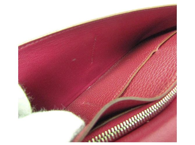 Hermès Hermes Dogon GM Langbörse in Wein Bordeaux - Ansicht 13