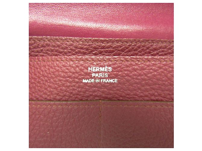 Hermès Hermes Dogon GM Langbörse in Wein Bordeaux - Ansicht 16