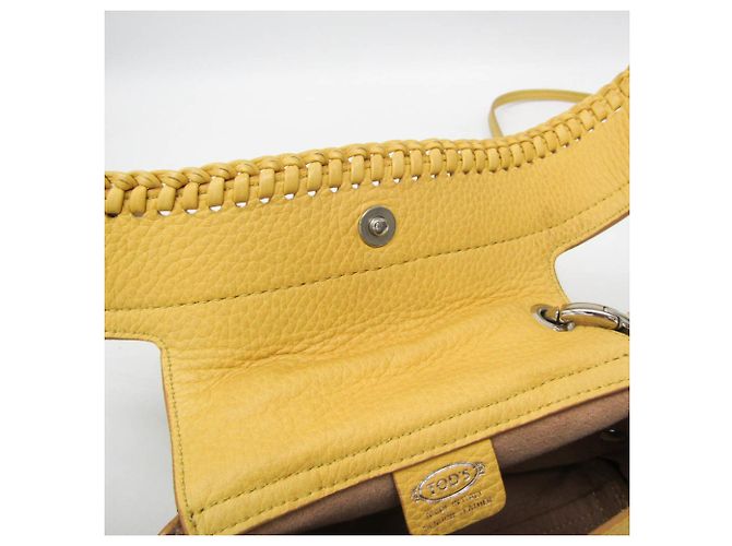 Borsa in pelle gialla da donna Tod's Giallo - vista 12