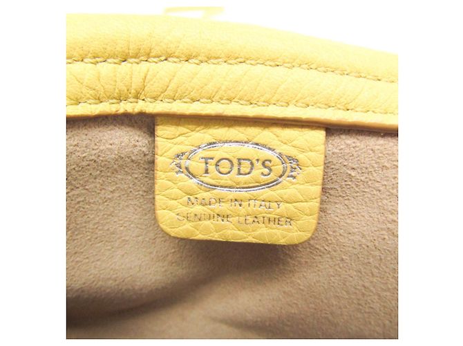 Borsa in pelle gialla da donna Tod's Giallo - vista 13