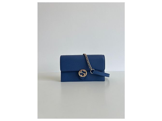 Borsa Gucci intrecciata Blu - vista 11